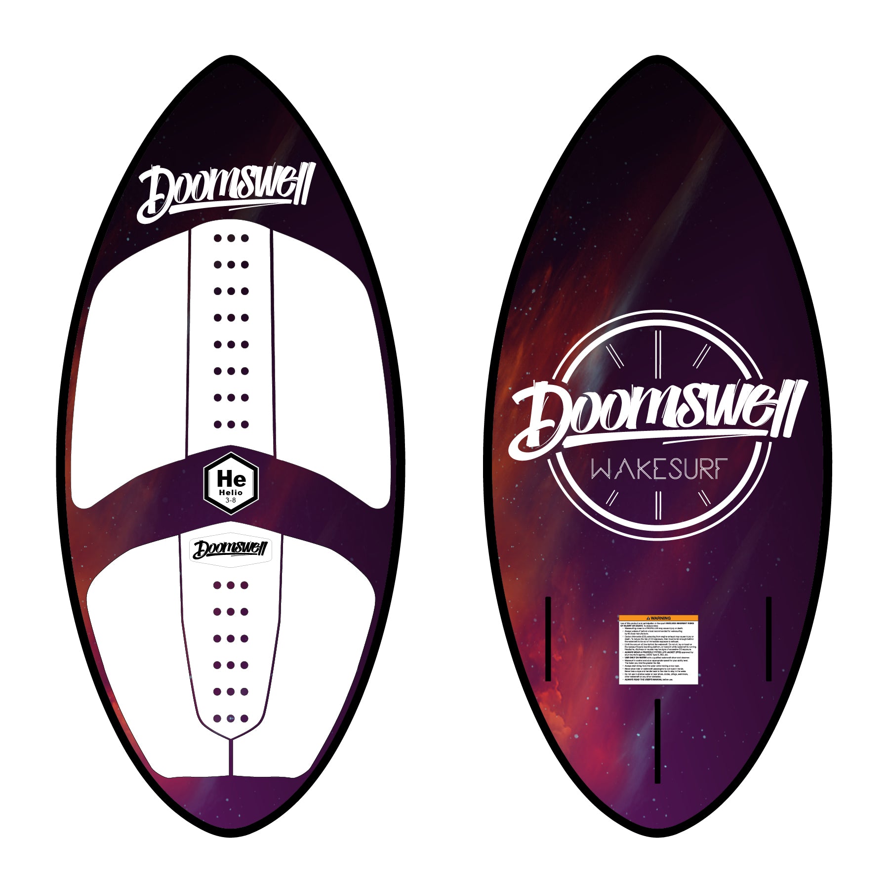 Doomswell Helio Wakesurf Board - Space | Free Shipping – Doomswell