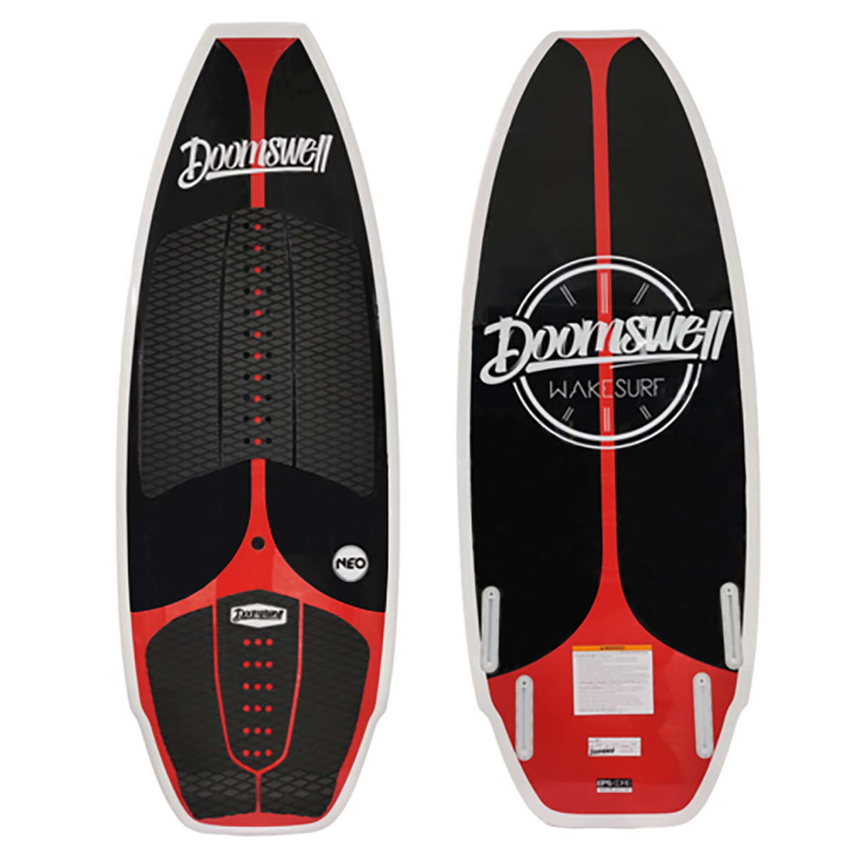 Doomswell Neo Wakesurf Board - Red | Free Shipping