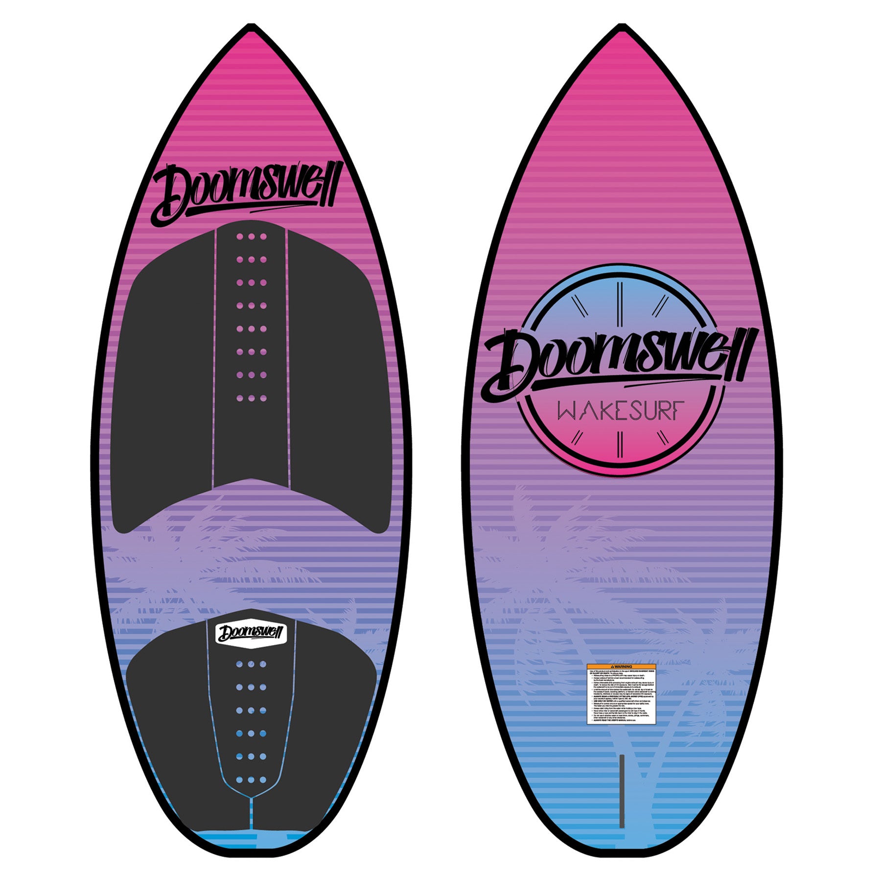 Nitro Skim Pink Palm Doomswell Wakesurf Co