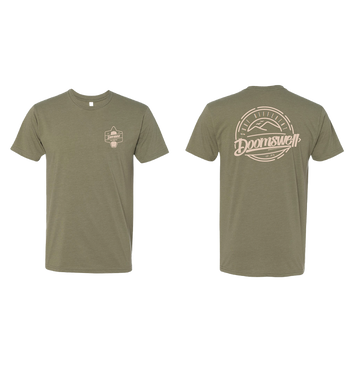Army Green Circle Sunset Tee