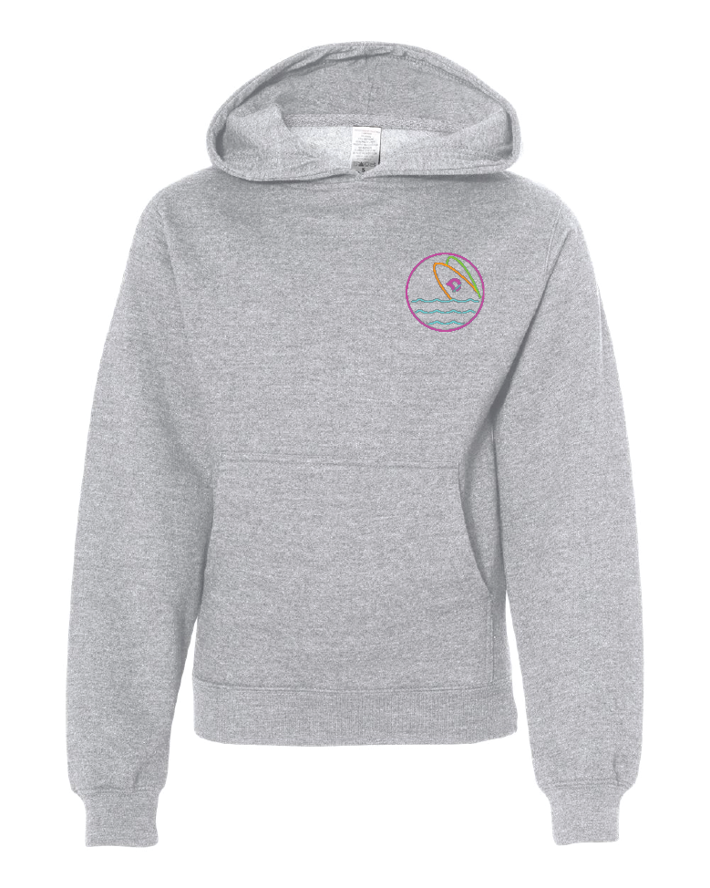 Youth Neon Sign Grey Hoodie