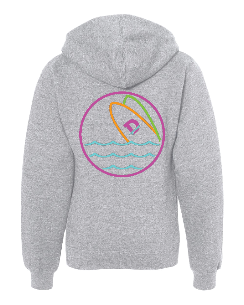 Youth Neon Sign Grey Hoodie