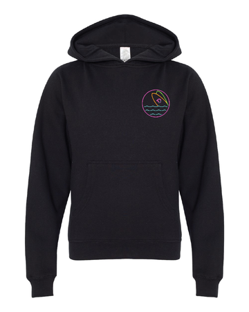 Youth Neon Sign Black Hoodie