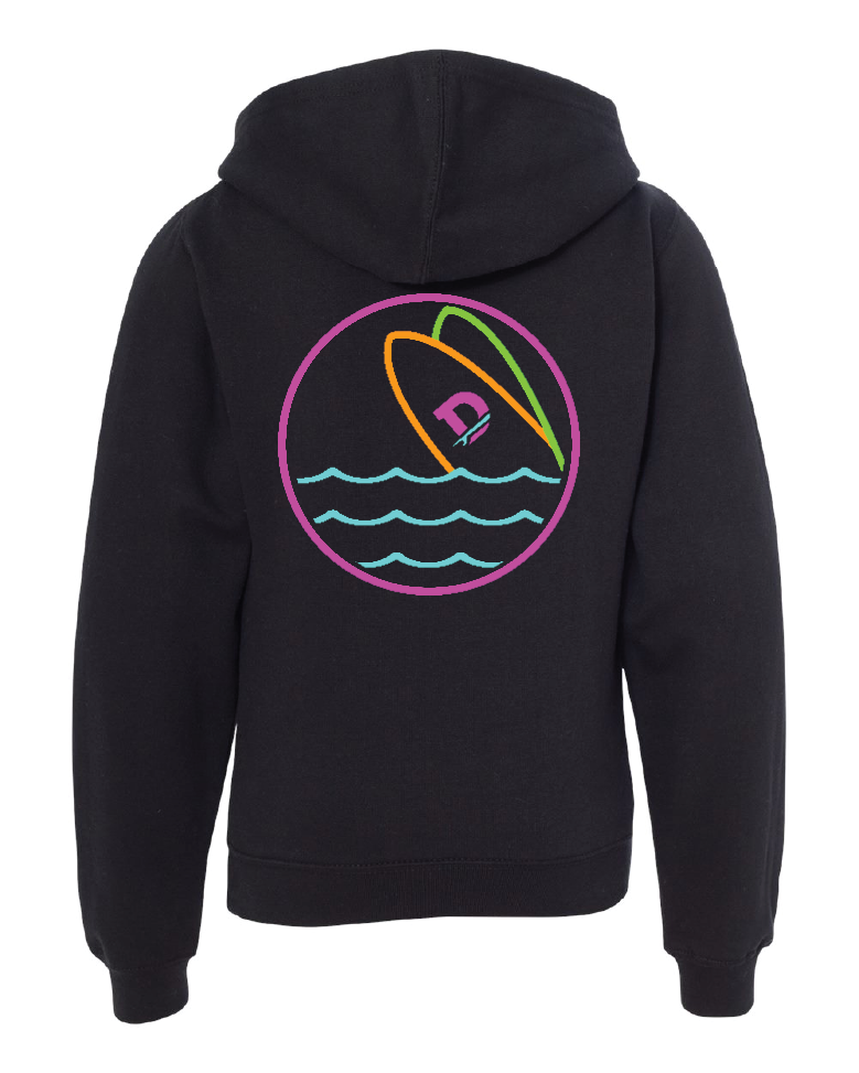 Youth Neon Sign Black Hoodie