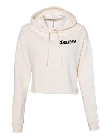 Doomswell Women's Cropped Hoodie - Bone White