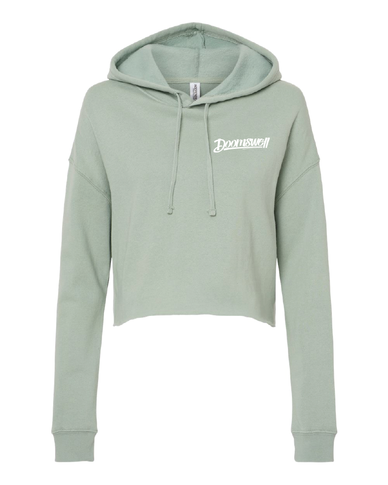 Doomswell Women's Cropped Hoodie - Sage
