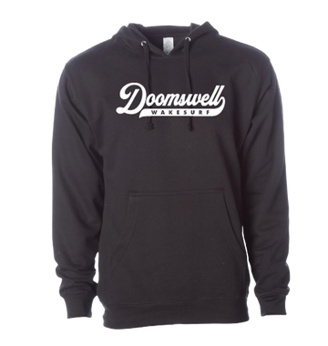 Doomswell Hoodie Black White Script