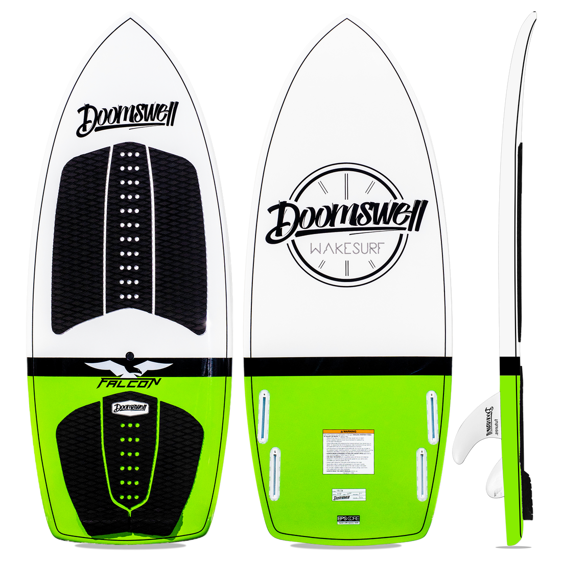 Doomswell Wakesurf Board Falcon Lime