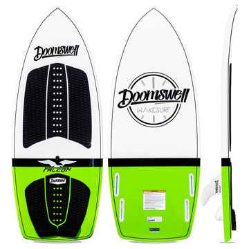 Doomswell Wakesurf Board Falcon Lime