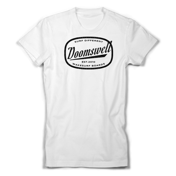 Doomswell white oval tshirt