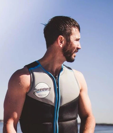 Wakesurf Vest - Black+Blue