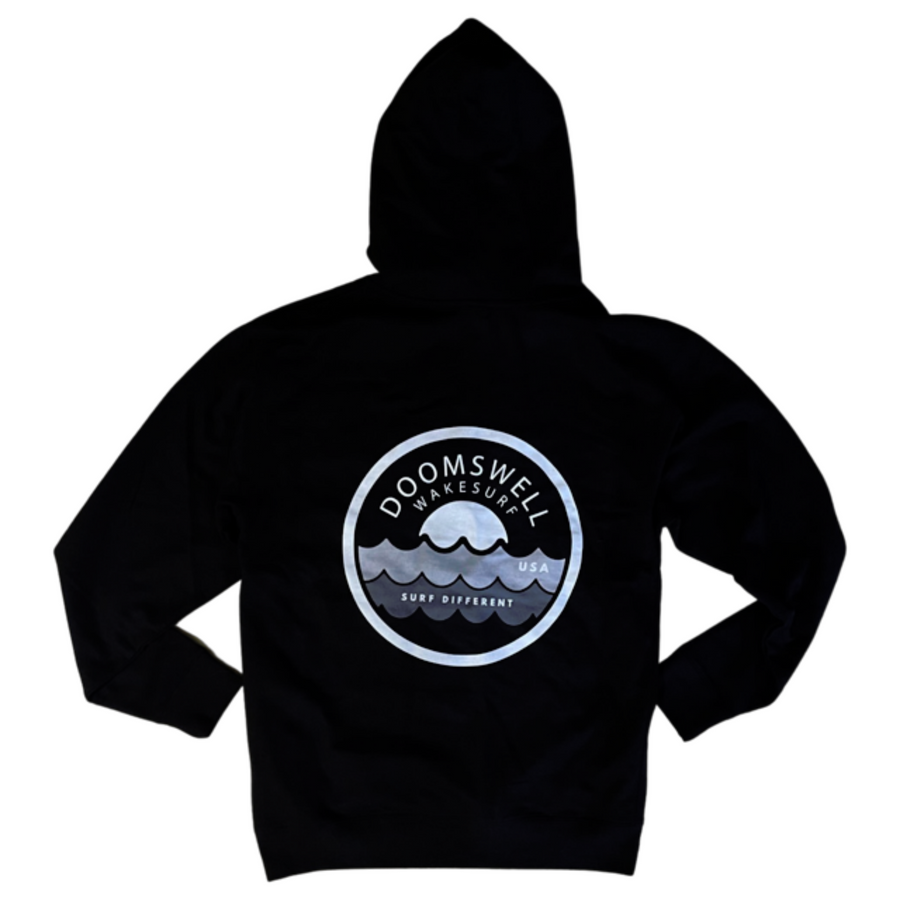 doomswell wakesurf black hoodie