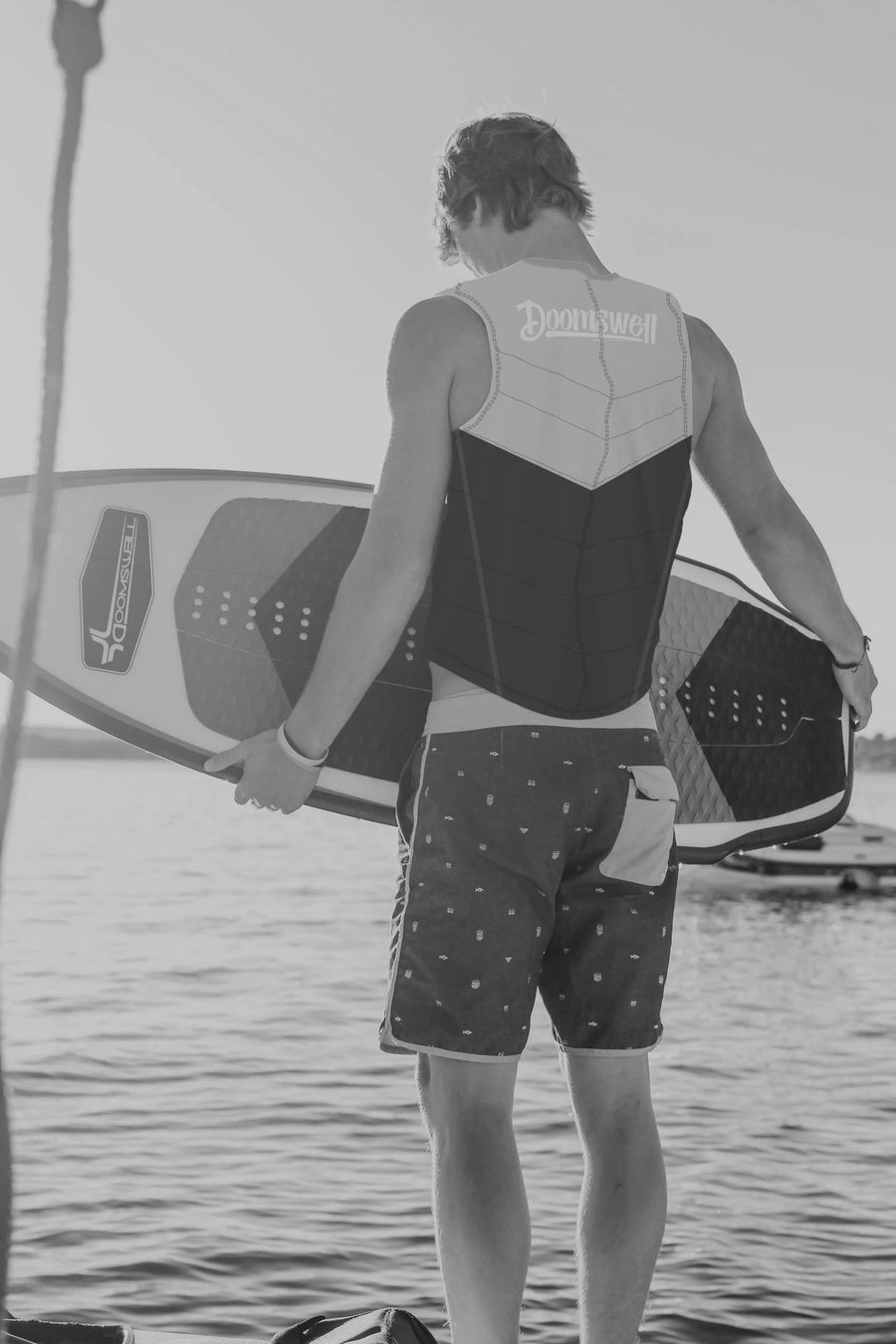 Wakesurf Vest - Black+Gray+Blue