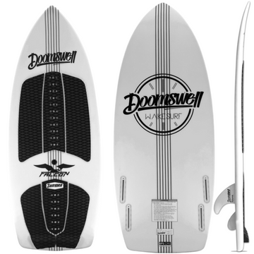 white falcon doomswell wakesurf board