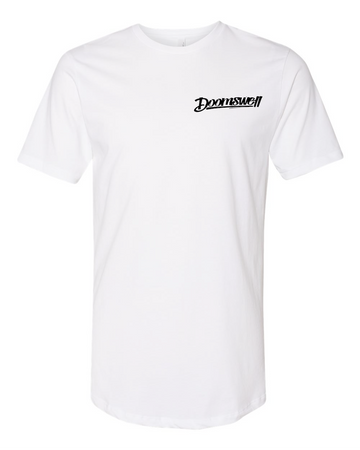 Short Sleeve Long Body Tee - White