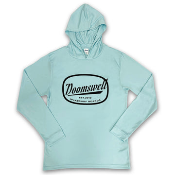 Performance Sun Tee Shirt Hoodie - Aqua